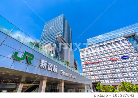 日本の東京都市景観 東京・新宿駅や高島屋などを望む=8月 日本の東京都市景観 東京・新宿駅や高島屋などを望む=8月 105587642