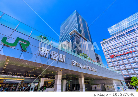 日本の東京都市景観 東京・新宿駅や高島屋などを望む=8月 日本の東京都市景観 東京・新宿駅や高島屋などを望む=8月 105587646