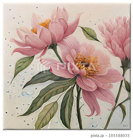 Flowers abstract  105588035