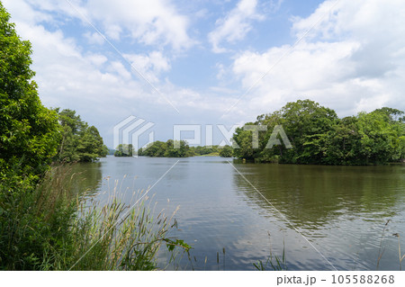 後楽橋から見た大沼(大沼国定公園) 後楽橋から見た大沼(大沼国定公園) 105588268