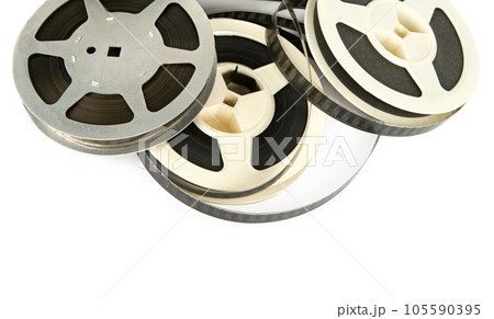 Film strip isolated on white . Free space for text. 105590395