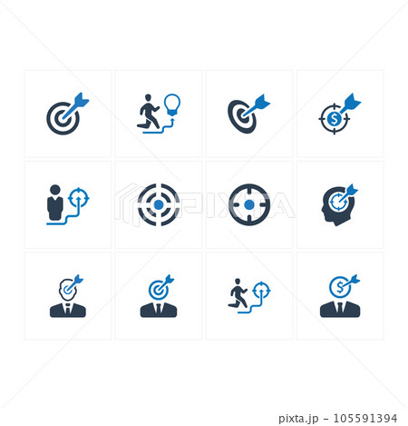 Business Target Iconsのイラスト素材 [105591394] - PIXTA