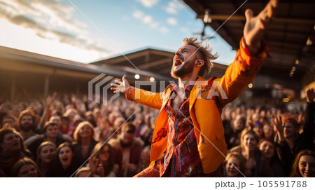 野外フェスティバルのアーティスト 野外フェスティバルのアーティスト 105591788