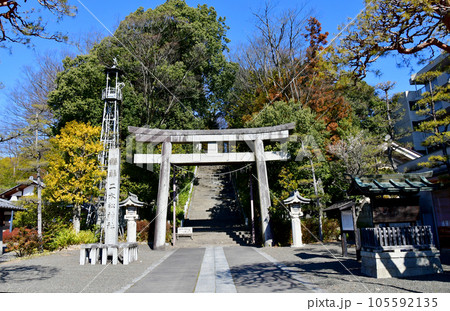 福島県 二本松市 二本松神社 一の鳥居 福島県 二本松市 二本松神社 一の鳥居 105592135