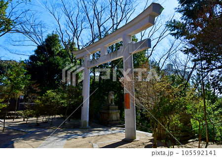 福島県 二本松市 二本松神社 二の鳥居 福島県 二本松市 二本松神社 二の鳥居 105592141
