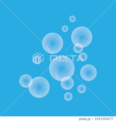 Natural realistic bubble design template 105593677