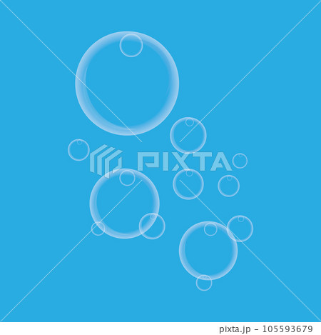 Natural realistic bubble design template 105593679
