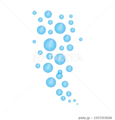 Natural realistic bubble design template 105593686