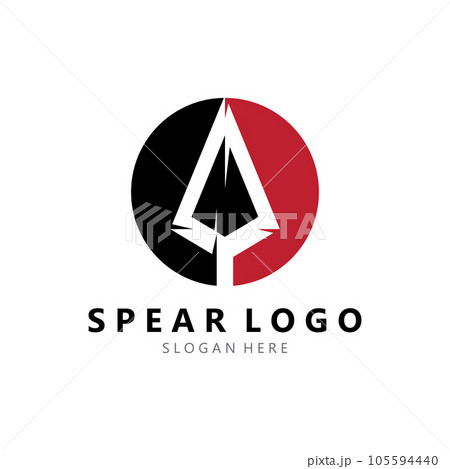 spear logo design with template vector illustration spear logo design with template vector illustration 105594440
