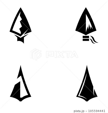 spear logo design with template vector illustration 105594441