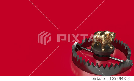 The Bear trap for Business concept 3d rendering 105594816