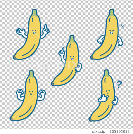 バナナのキャラクター バナナのキャラクター 105595052