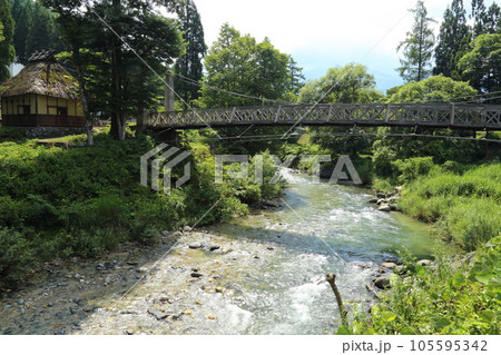 大出公園の「大出吊橋」【長野県白馬村】 105595342