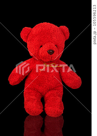 red bear isolated from white background red bear isolated from white background 105596213