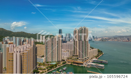Aug 2 2023 Shau Kei Wan is district located eastern part of HK Island, Aug 2 2023 Shau Kei Wan is district located eastern part of HK Island, 105596724