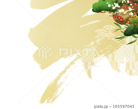 和風のおめでたい背景 105597045