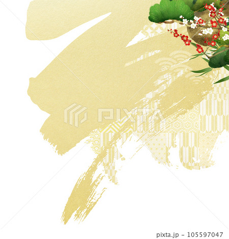 和風のおめでたい背景 和風のおめでたい背景 105597047