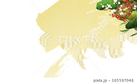 和風のおめでたい背景 105597048