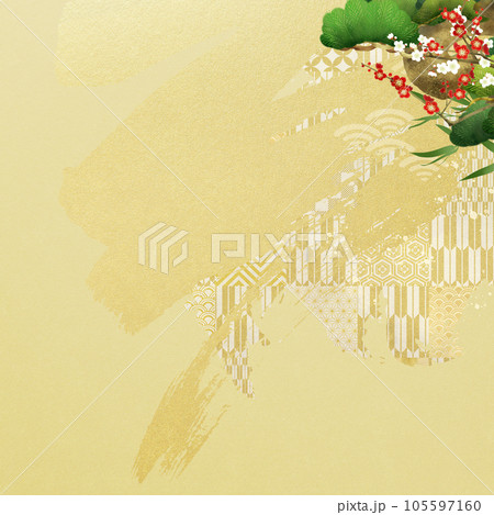 豪華な年賀向け背景 105597160