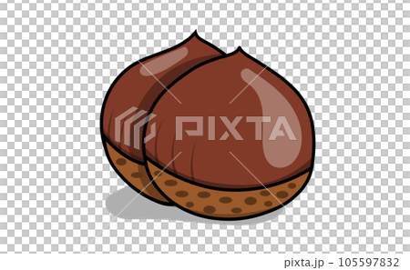 Pop chestnut illustration material Pop chestnut illustration material 105597832
