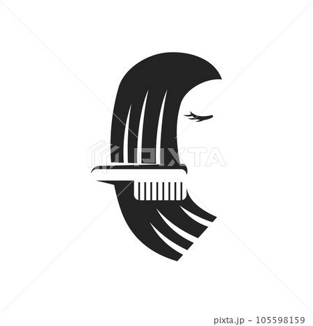 salon logo template. Icon Illustration Brand Identity. Isolated and flat illustration. Vector graphic 105598159