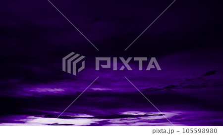 Purple Sky Texture Abstract Background,Cloud Wave Storm Fiery Sunset New Design Backdrop,Evening Dark Black effect Pattern,Fire Smoke,Pattern for Party Calibration Merry Christmas,Happy New Year. 105598980