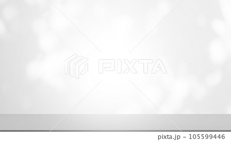 Serface Table Concrete Room Studio Background,Pattern Texture Design Vintage Style,Light Leaves Shadow on Wall with Free Space,Retro Grunge Empty Counter  Floor Room Backdrop,Interiors Shelf Overlay. 105599446