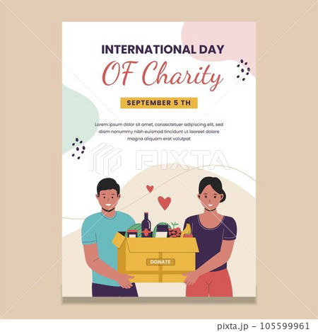 charity International day of charity day poster charity International day of charity day poster 105599961