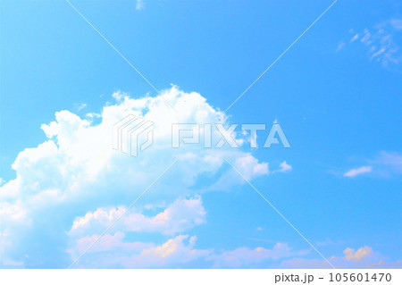 青空と雲　背景・テクスチャ 105601470