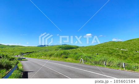 夏の秋吉台カルスト大地、山口県美祢市 105601584