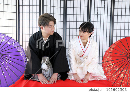 和装婚礼、和装フォトウエディング、フォトスタジオ撮影、白無垢・紋付袴 和装婚礼、和装フォトウエディング、フォトスタジオ撮影、白無垢・紋付袴 105602508