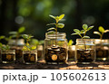 Investment concept, Coins on the table, business growth concept. 105602613