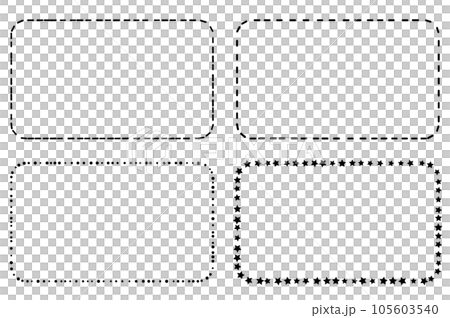 虛線框架集 105603540