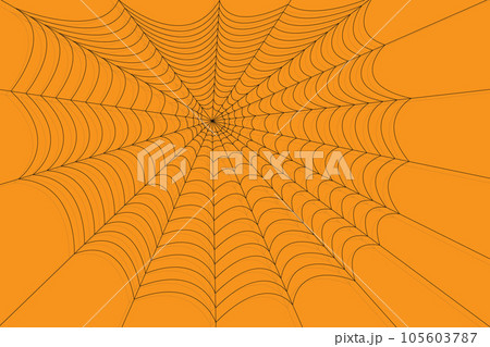 Halloween spider web net texture pattern on orange background Halloween spider web net texture pattern on orange background 105603787