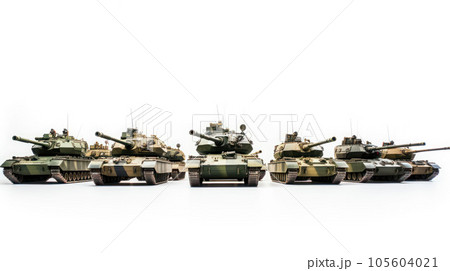 the tank army on white isolated background 105604021