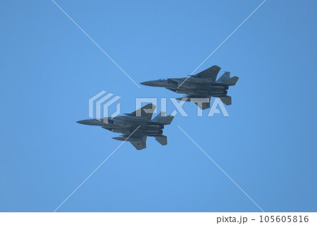 航空自衛隊第303飛行隊F-15イーグル編隊飛行 105605816