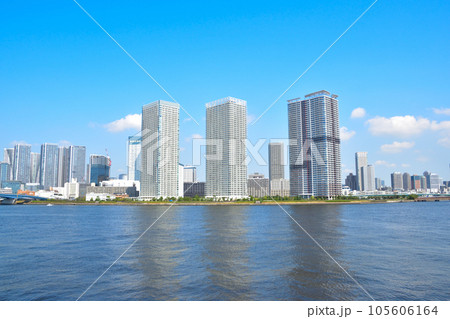 都市風景　東京湾岸　晴海 105606164