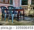 chair and table in the restaurant  105606458