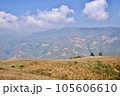 mountain landscape with clouds in Son La, Vietnam  105606610