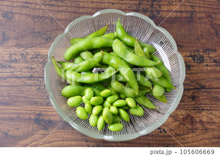 茹でた枝豆 105606669