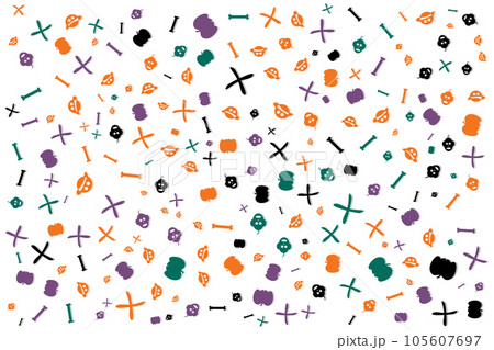 seamless pattern with colorful confetti for Halloween festival 105607697