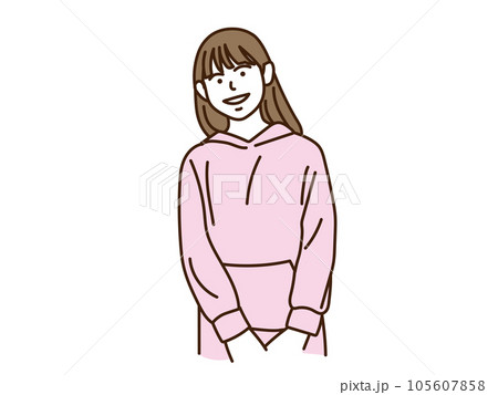 笑顔の女の子 105607858