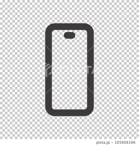 Simple and easy-to-use smartphone icons ideal for product design, application development and programming 105608166