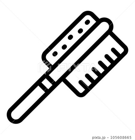 Feet brush icon. Outline feet brush vector icon for web design isolated on white background Feet brush icon. Outline feet brush vector icon for web design isolated on white background 105608665