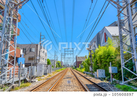 東京都大田区の都市風景 御嶽山駅 東京都大田区の都市風景 御嶽山駅 105608897
