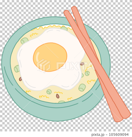 Fried Rice with Fried Egg 105609094