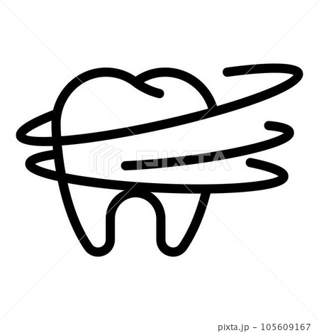 Dental hygiene icon. Outline dental hygiene vector icon for web design isolated on white background 105609167