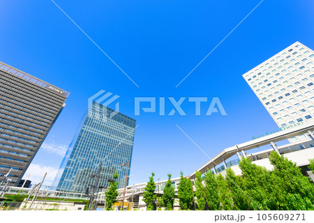 【東京都】8月・大崎駅前のオフィス街 105609271