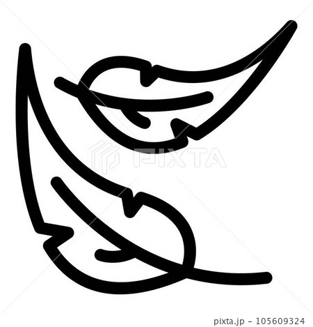Light feather icon. Outline light feather vector icon for web design isolated on white background Light feather icon. Outline light feather vector icon for web design isolated on white background 105609324