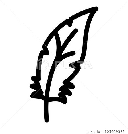 Quill feather icon. Outline quill feather vector icon for web design isolated on white background Quill feather icon. Outline quill feather vector icon for web design isolated on white background 105609325
